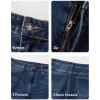 imageJMIERR Mens Stretch Jeans Boot Cut Western Retro Cowboy Straight Leg Denim PantsSail Blue