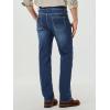 imageJMIERR Mens Stretch Jeans Boot Cut Western Retro Cowboy Straight Leg Denim PantsSail Blue