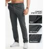 imageJMIERR Mens Skinny Stretchy Suit Pants Slim Fit Slacks Tapered TrousersDark Grey