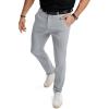 imageJMIERR Mens Skinny Stretchy Suit Pants Slim Fit Slacks Tapered TrousersLight Grey