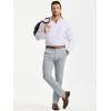 imageJMIERR Mens Skinny Stretchy Suit Pants Slim Fit Slacks Tapered TrousersLight Grey