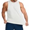imageJMIERR Mens Drop Arm Tank Tops Gym Workout Sleeveless Muscle Shirts Cut Off Summer Tee ShirtBlack