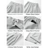 imageJMIERR Mens Baggy Casual Dress Pants Pleated Old Money Wide Leg Pants Loose Relaxed Fit TrousersLight Grey