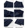 imageJMIERR Mens Baggy Casual Dress Pants Pleated Old Money Wide Leg Pants Loose Relaxed Fit TrousersNavy Blue