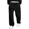 imageJMIERR Mens Casual Baggy Pants Wide Leg Lounge Travel Pants Streetwear with PocketsBlack