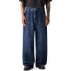 imageJMIERR Mens Baggy Jeans Streetwear Relaxed Fit WideLeg Denim Pants Y2k 2000s Vintage Skateboard JeansNavy Blue
