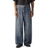 imageJMIERR Mens Baggy Jeans Streetwear Relaxed Fit WideLeg Denim Pants Y2k 2000s Vintage Skateboard JeansRetro Blue
