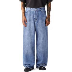 imageJMIERR Mens Baggy Jeans Streetwear Relaxed Fit WideLeg Denim Pants Y2k 2000s Vintage Skateboard JeansBlue
