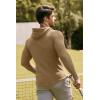 image:imageJMIERR Mens Fashion Hoodies Fleece Long Sleeve Athletic Sweatshirt Pullover T ShirtsKhaki
