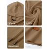 image:imageJMIERR Mens Fashion Hoodies Fleece Long Sleeve Athletic Sweatshirt Pullover T ShirtsKhaki