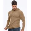 image:imageJMIERR Mens Fashion Hoodies Fleece Long Sleeve Athletic Sweatshirt Pullover T ShirtsKhaki