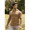 image:imageJMIERR Mens Fashion Hoodies Fleece Long Sleeve Athletic Sweatshirt Pullover T ShirtsKhaki