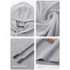 image:imageJMIERR Mens Fashion Hoodies Fleece Long Sleeve Athletic Sweatshirt Pullover T ShirtsLight Grey