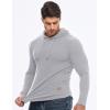 image:imageJMIERR Mens Fashion Hoodies Fleece Long Sleeve Athletic Sweatshirt Pullover T ShirtsLight Grey