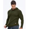 image:imageJMIERR Mens Fashion Hoodies Fleece Long Sleeve Athletic Sweatshirt Pullover T ShirtsMoss Green