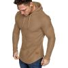 image:imageJMIERR Mens Fashion Hoodies Fleece Long Sleeve Athletic Sweatshirt Pullover T ShirtsKhaki