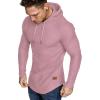 image:imageJMIERR Mens Fashion Hoodies Fleece Long Sleeve Athletic Sweatshirt Pullover T ShirtsPink