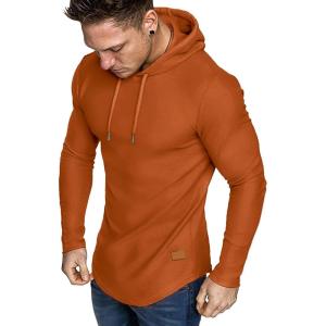 image:imageJMIERR Mens Fashion Hoodies Fleece Long Sleeve Athletic Sweatshirt Pullover T ShirtsChestnut