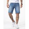image:imageJMIERR Mens Skinny Denim Shorts Casual Comfy Slim Fit Jean ShortsBlue 1