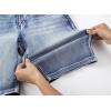 image:imageJMIERR Mens Skinny Denim Shorts Casual Comfy Slim Fit Jean ShortsBlue 3