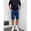 image:imageJMIERR Mens Skinny Denim Shorts Casual Comfy Slim Fit Jean ShortsDark Blue