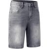 image:imageJMIERR Mens Skinny Denim Shorts Casual Comfy Slim Fit Jean ShortsGrey
