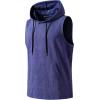 image:imageJMIERR Mens 2026 Vintage Washed Sleeveless Hoodie Tank Top Cotton Muscle Workout Gym Streetwear ShirtBlue