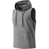 image:imageJMIERR Mens 2026 Vintage Washed Sleeveless Hoodie Tank Top Cotton Muscle Workout Gym Streetwear ShirtGrey