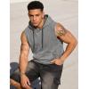 image:imageJMIERR Mens 2026 Vintage Washed Sleeveless Hoodie Tank Top Cotton Muscle Workout Gym Streetwear ShirtGrey