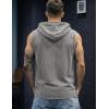 image:imageJMIERR Mens 2026 Vintage Washed Sleeveless Hoodie Tank Top Cotton Muscle Workout Gym Streetwear ShirtGrey