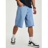 image:imageJMIERR Mens ALine Baggy Jeans Shorts Wide Leg Casual Loose Fit Y2K Streetwear Denim ShortsBeau Blue