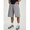 image:imageJMIERR Mens ALine Baggy Jeans Shorts Wide Leg Casual Loose Fit Y2K Streetwear Denim ShortsLight Grey