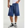 image:imageJMIERR Mens ALine Baggy Jeans Shorts Wide Leg Casual Loose Fit Y2K Streetwear Denim ShortsNavy Blue