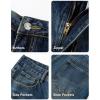 image:imageJMIERR Mens ALine Baggy Jeans Shorts Wide Leg Casual Loose Fit Y2K Streetwear Denim ShortsSail Blue