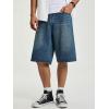 image:imageJMIERR Mens ALine Baggy Jeans Shorts Wide Leg Casual Loose Fit Y2K Streetwear Denim ShortsSail Blue