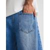 image:imageJMIERR Mens ALine Baggy Jeans Shorts Wide Leg Casual Loose Fit Y2K Streetwear Denim ShortsSky Blue