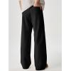image:imageJMIERR Mens Baggy Casual Dress Pants Lightweight Pleated Old Money Wide Leg Pants Loose Relaxed Fit Trousers0 Black