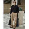 image:imageJMIERR Mens Baggy Casual Dress Pants Lightweight Pleated Old Money Wide Leg Pants Loose Relaxed Fit TrousersA Khaki