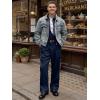 image:imageJMIERR Mens Baggy Casual Dress Pants Lightweight Pleated Old Money Wide Leg Pants Loose Relaxed Fit TrousersA Navy Blue