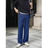 image:imageJMIERR Mens Baggy Casual Dress Pants Lightweight Pleated Old Money Wide Leg Pants Loose Relaxed Fit TrousersBlue