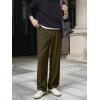 image:imageJMIERR Mens Baggy Casual Dress Pants Lightweight Pleated Old Money Wide Leg Pants Loose Relaxed Fit TrousersGreen