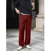 image:imageJMIERR Mens Baggy Casual Dress Pants Lightweight Pleated Old Money Wide Leg Pants Loose Relaxed Fit TrousersRed