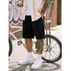 image:imageJMIERR Mens Baggy Sweat Shorts Acid Washed Cotton Relaxed Fit Streetwear Summer Drawstring Casual Shorts with 3 PocketsBlack