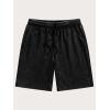 image:imageJMIERR Mens Baggy Sweat Shorts Acid Washed Cotton Relaxed Fit Streetwear Summer Drawstring Casual Shorts with 3 PocketsBlack