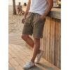 image:imageJMIERR Mens Baggy Sweat Shorts Acid Washed Cotton Relaxed Fit Streetwear Summer Drawstring Casual Shorts with 3 PocketsBrown