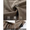 image:imageJMIERR Mens Baggy Sweat Shorts Acid Washed Cotton Relaxed Fit Streetwear Summer Drawstring Casual Shorts with 3 PocketsBrown