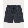 image:imageJMIERR Mens Baggy Sweat Shorts Acid Washed Cotton Relaxed Fit Streetwear Summer Drawstring Casual Shorts with 3 PocketsDark Grey