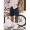image:imageJMIERR Mens Baggy Sweat Shorts Acid Washed Cotton Relaxed Fit Streetwear Summer Drawstring Casual Shorts with 3 PocketsDark Grey