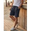 image:imageJMIERR Mens Baggy Sweat Shorts Acid Washed Cotton Relaxed Fit Streetwear Summer Drawstring Casual Shorts with 3 PocketsDark Grey