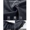 image:imageJMIERR Mens Baggy Sweat Shorts Acid Washed Cotton Relaxed Fit Streetwear Summer Drawstring Casual Shorts with 3 PocketsDark Grey